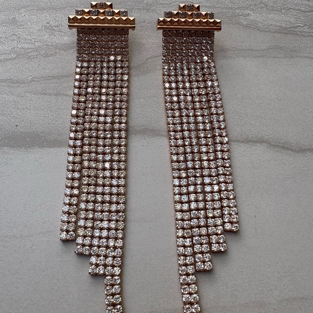 Kendra Scott Olympia rose gold earrings